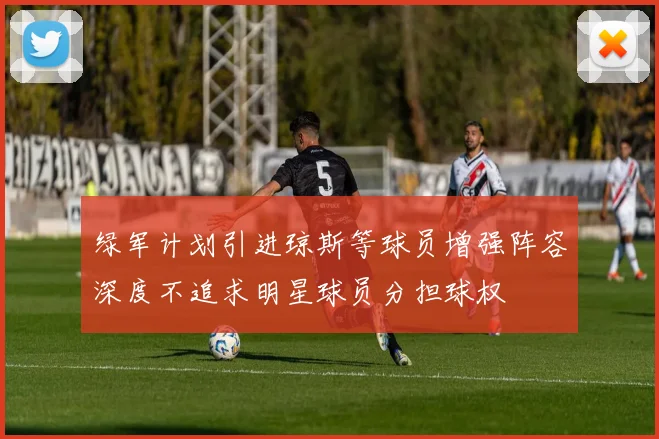 绿军计划引进琼斯等球员增强阵容深度不追求明星球员分担球权